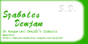 szabolcs demjan business card